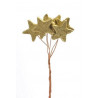 Gwiazdka 2 w pęczku...H24cm, F4cm GOLD