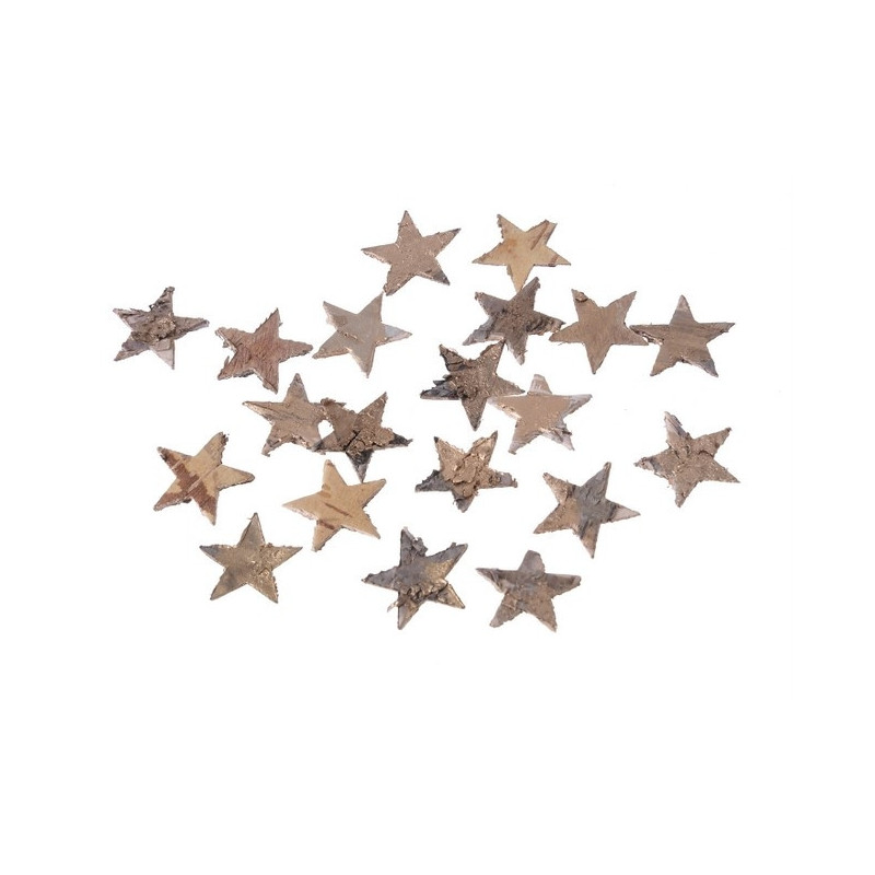 Gwiazdki brzoza_2,5cm...120pcs