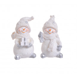 Figurka świąteczna - bałwanek 7cm - 2 sztuki/kpl