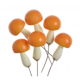 Grzybek 6szt-paczka...4cm - art. dekoracyjny