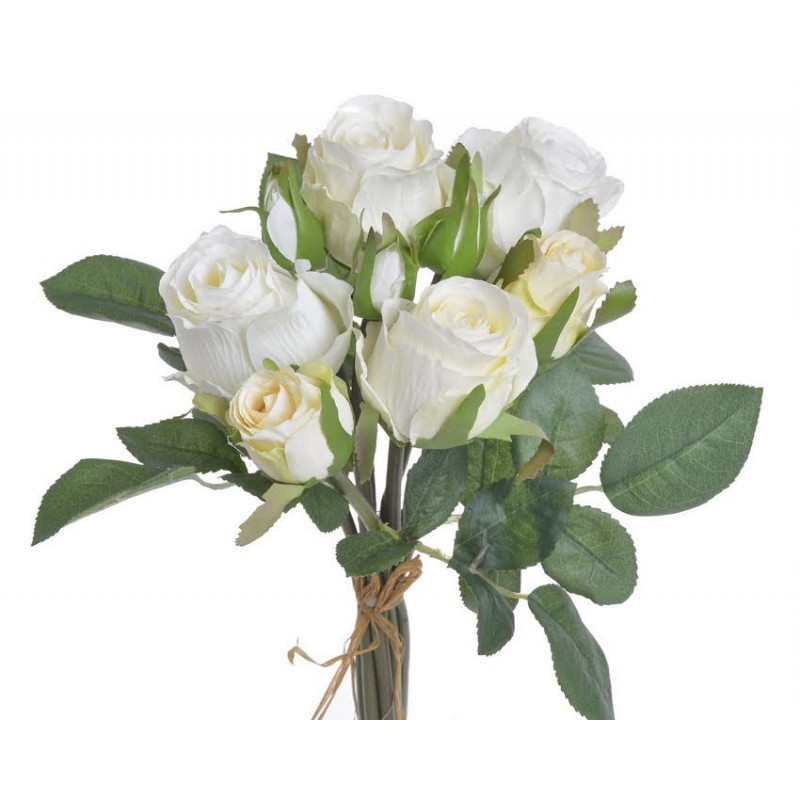 Bukiet róż 6+3 01..27cm - sztuczna roślina