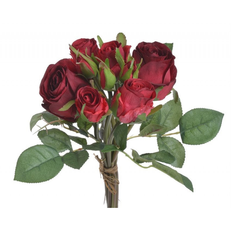 Bukiet róż 6+3 01..27cm - sztuczna roślina