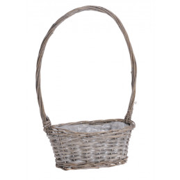 Koszyk owal z pałąkiem 26x16cm