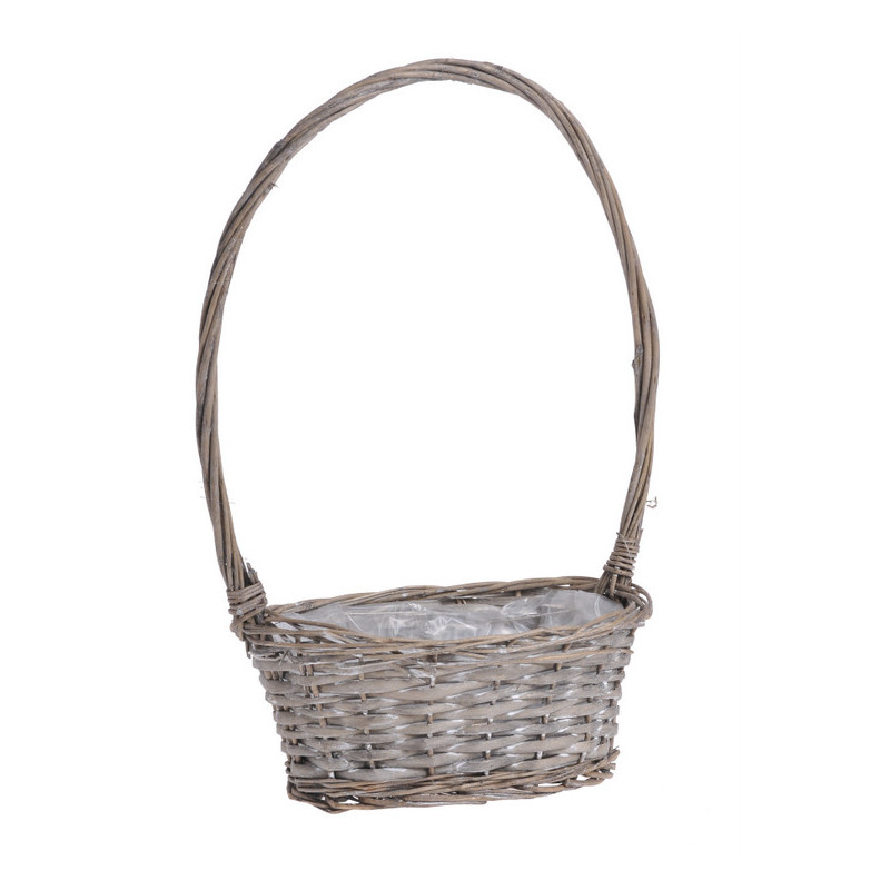 Koszyk owal z pałąkiem 26x16cm