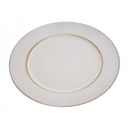 Talerz dekoracyjny 33cm WHITE+BROWN..33x33x2cm