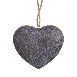 Metalowe serce 18 cm