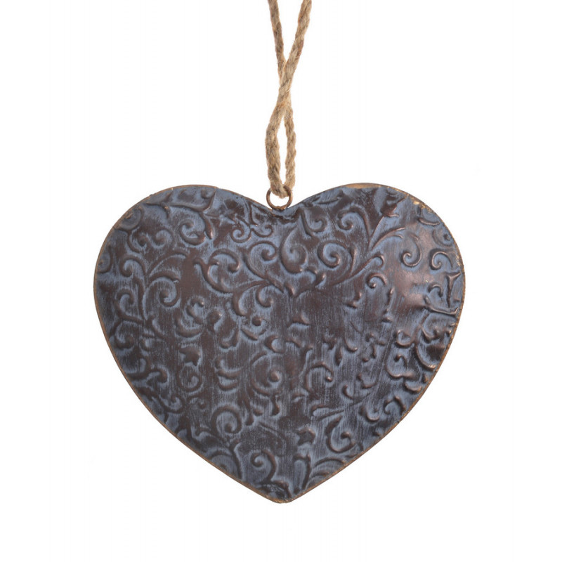 Metalowe serce 18 cm