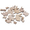 Koguciki wykrawane białe 18szt.
