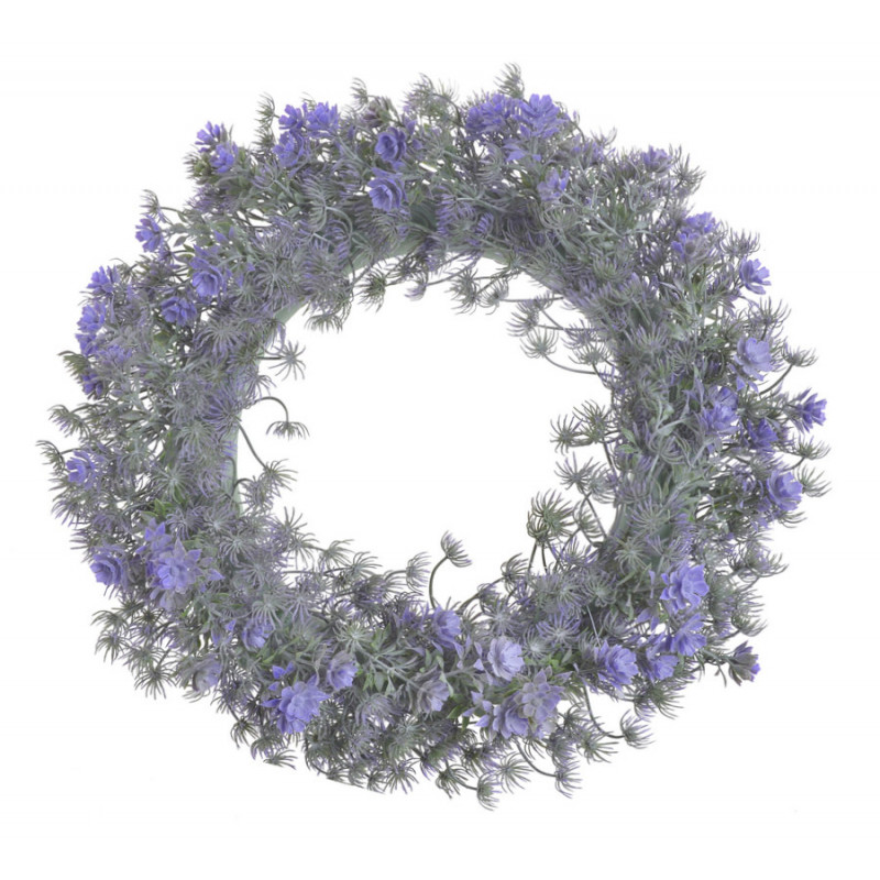 Wianek z kwiatuszkami 39cm