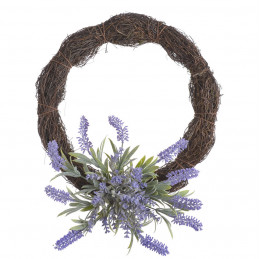 Wianek z lawenda doży 40 cm