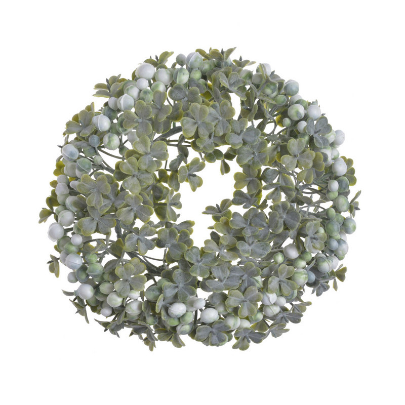 Wianuszek koniczyna z kulkami 18cm