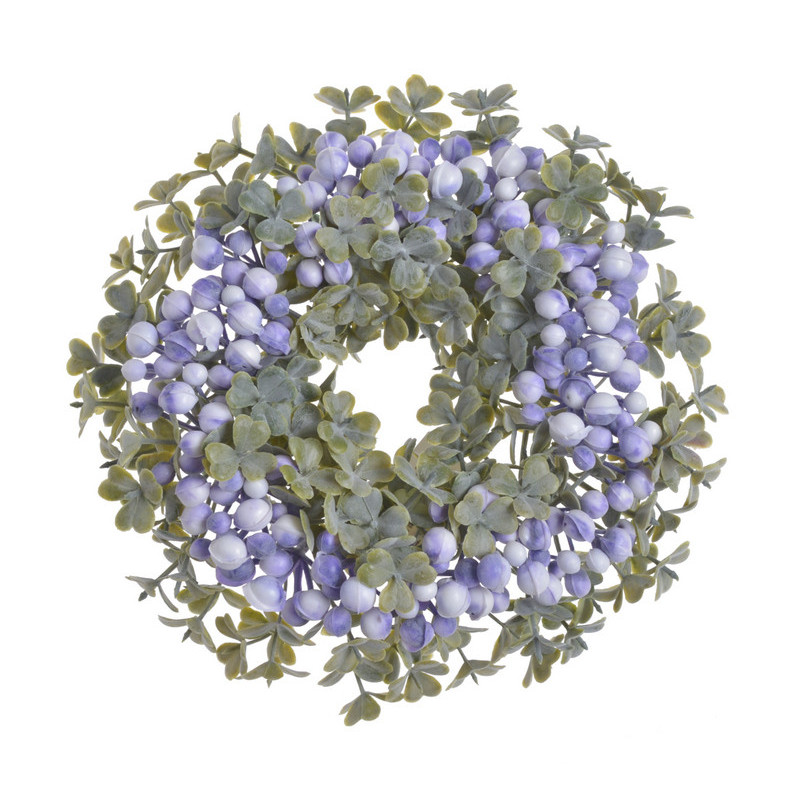 Wianuszek koniczyna z kulkami 18cm