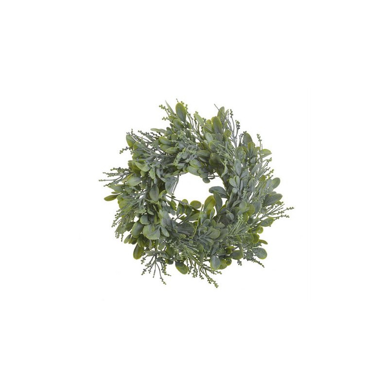 Wianek liściasty z pąkami mały 25 cm