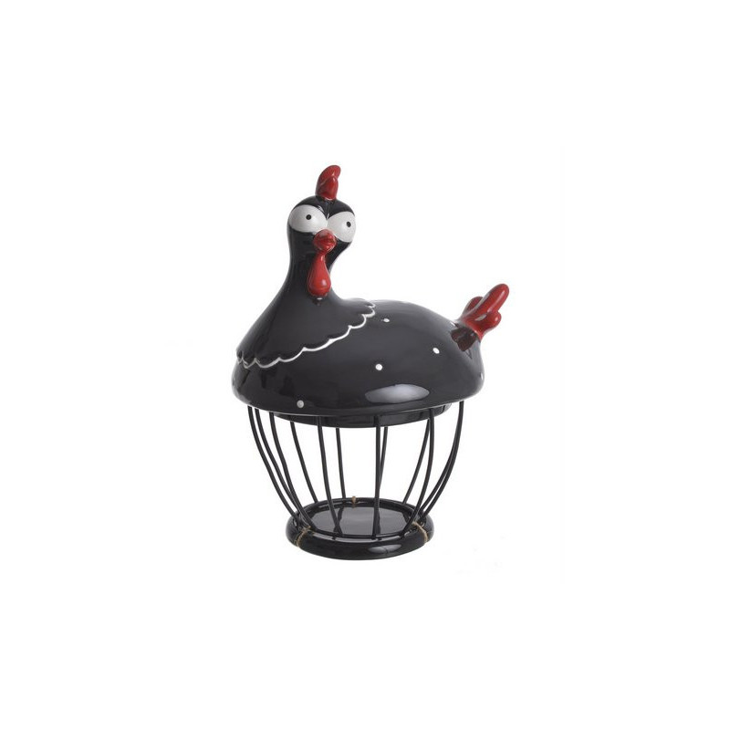 Ceramiczna kura na gnieździe 24,5cm