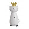 Ceramiczny kot w koronie 13,5cm