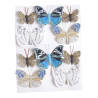 Motylki na klipie 10szt..4,5-7,5cm