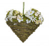 Serce z kwiatkami..30cm