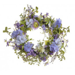 Wianek wiosenny 55cm LILA/LAVENDER