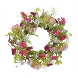 Wianek..51cm GREEN/PINK/RED