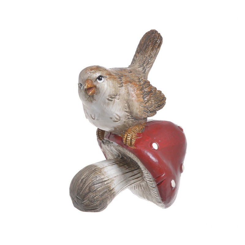 Ptak na grzybku..10cm