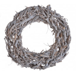 Wianek..75cm WHITE WASH