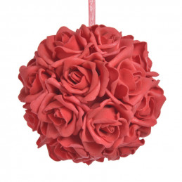 Kula z róż piankowych -zawieszka..15cm