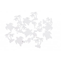 Żółw-flaming-palma MIX wykrawanek 18szt-paczka..5cm