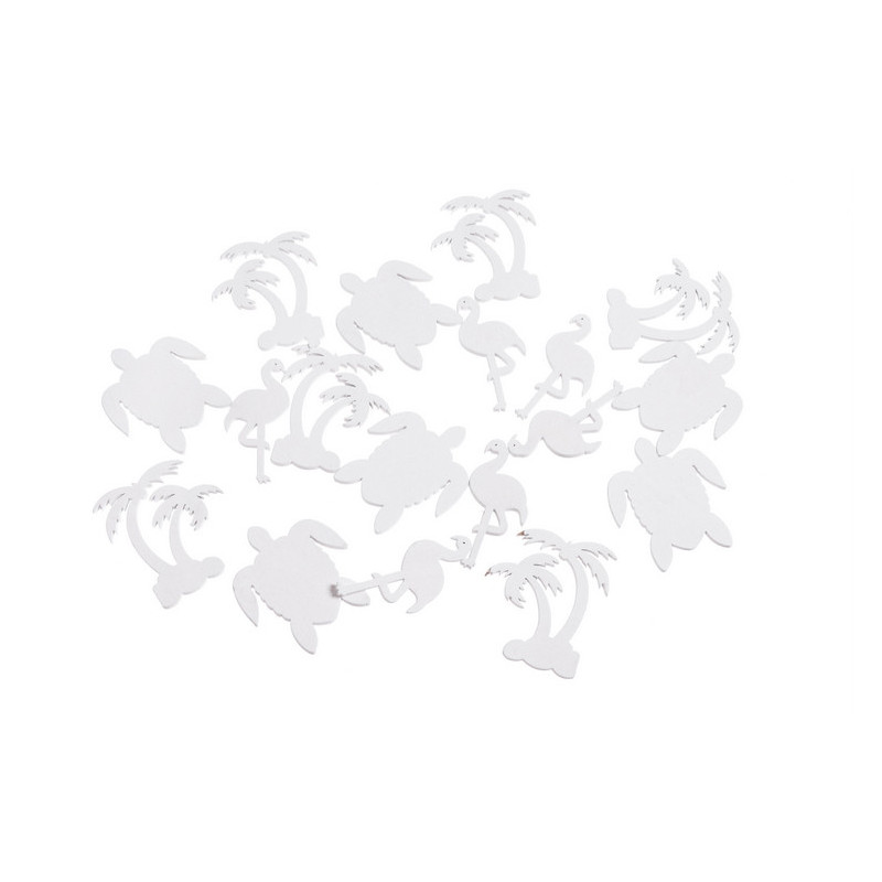 Żółw-flaming-palma MIX wykrawanek 18szt-paczka..5cm