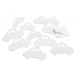 Wykrawanki autka 12szt-paczka..5cm, 7cm