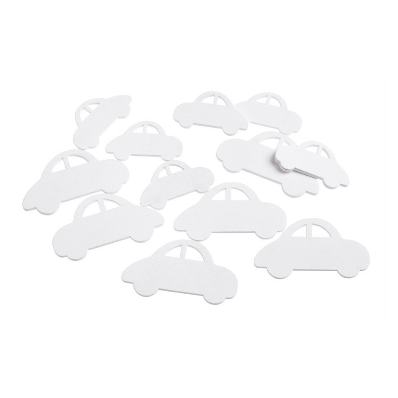 Wykrawanki autka 12szt-paczka..5cm, 7cm
