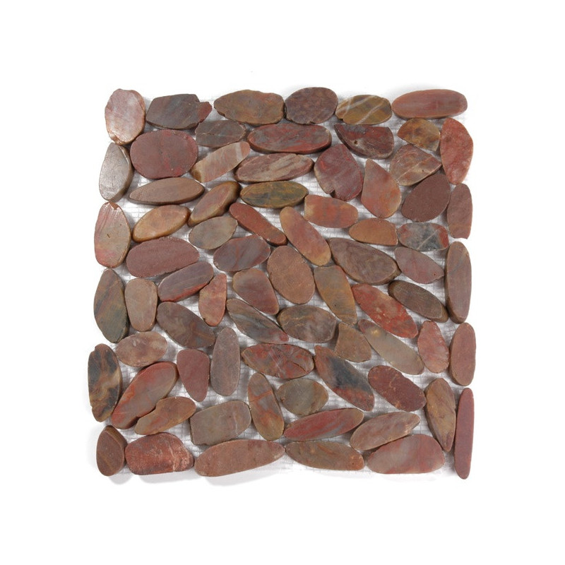 Mata z kamieni ciętych 30x30 RED