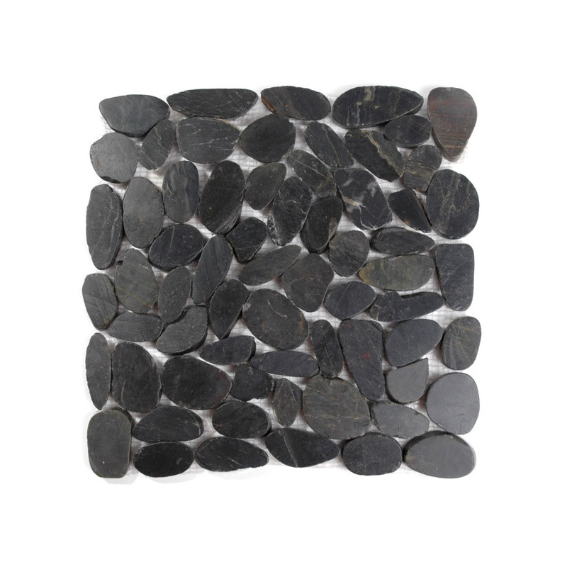 Mata z kamieni ciętych 30x30 BLACK