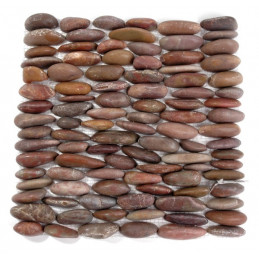 Mata z kamieni ciętych 30x30 RED