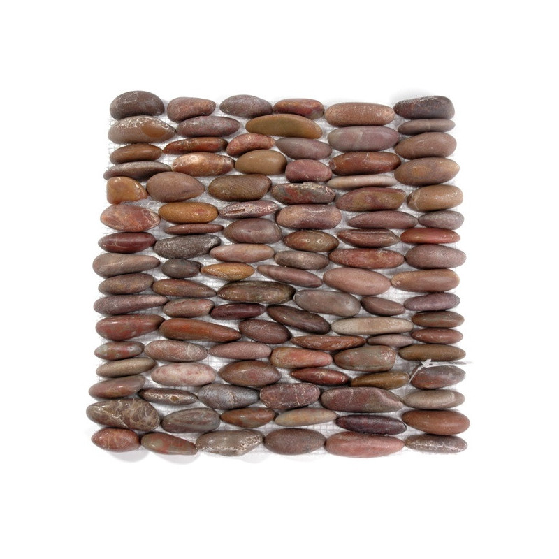 Mata z kamieni ciętych 30x30 RED