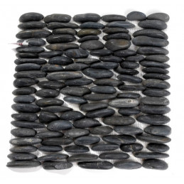 Mata z kamieni ciętych 30x30 BLACK