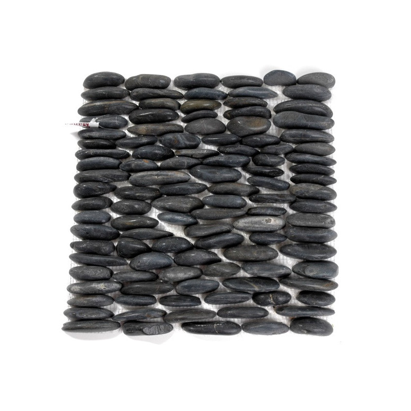 Mata z kamieni ciętych 30x30 BLACK