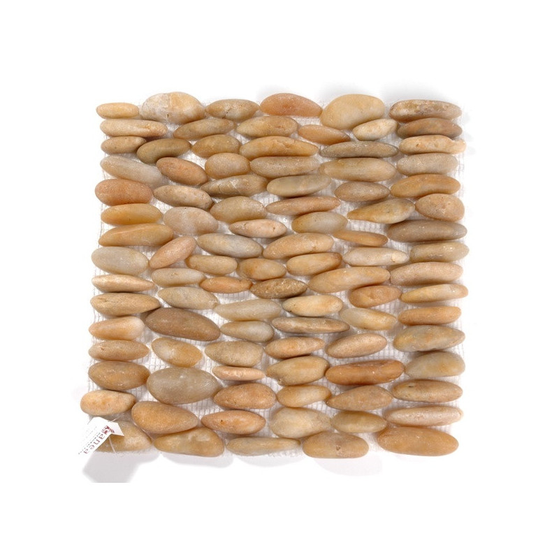 Mata z kamieni ciętych 30x30 YELLOW