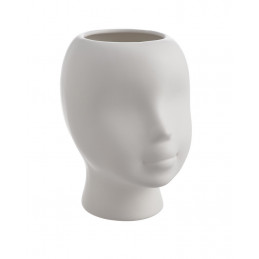 Ceramiczny wazon z twarzą 18cm