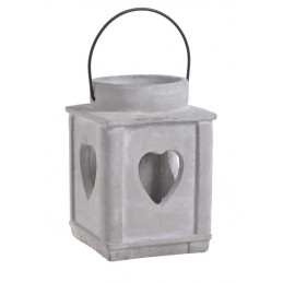 Lampion z sercem 15,5x23cmH
