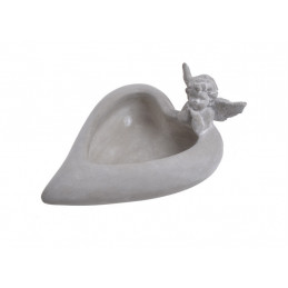 Osłonka serce z aniołem 20cm