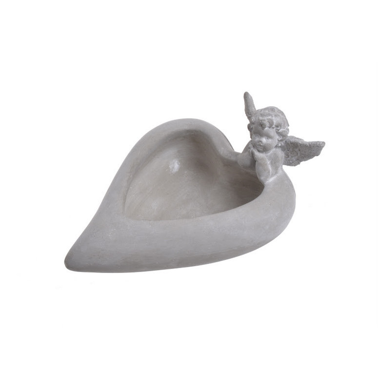 Osłonka serce z aniołem 20cm