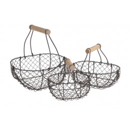 Koszyki metalowe 3szt-kpl