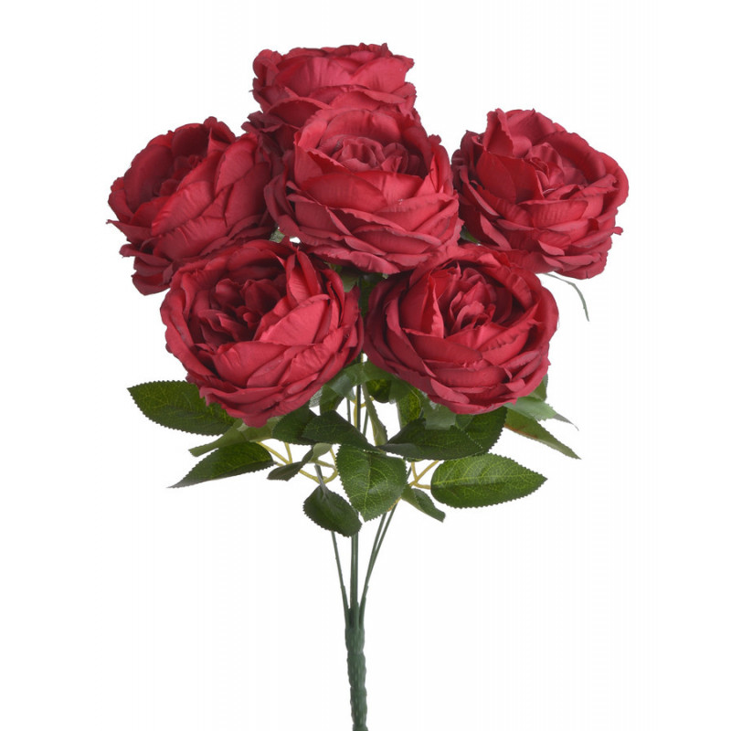Bukiet róż x7..42cmH - sztuczna roślina
