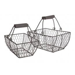 Koszyki metalowe 2szt-kpl