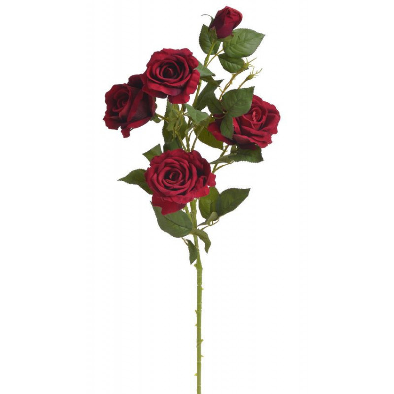 Róża welwetowa 4+1..110cm - sztuczna roślina