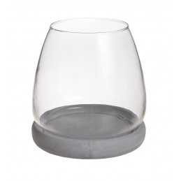 Lampion z cementu 17,5x16,5cmH