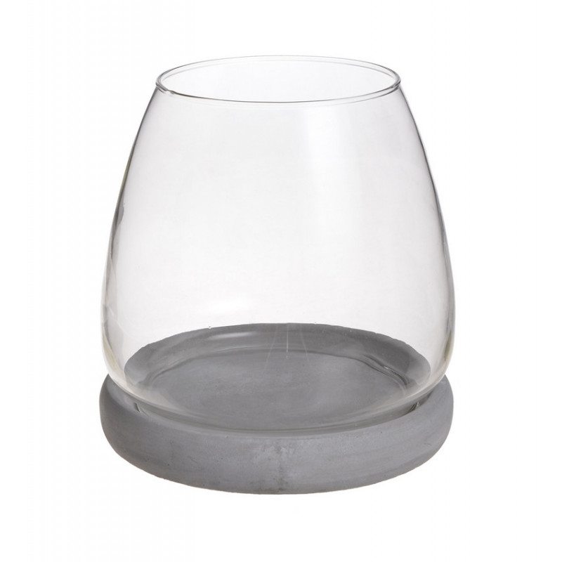 Lampion z cementu 17,5x16,5cmH