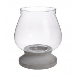 Lampion z cementu 18,5x22,5cmH