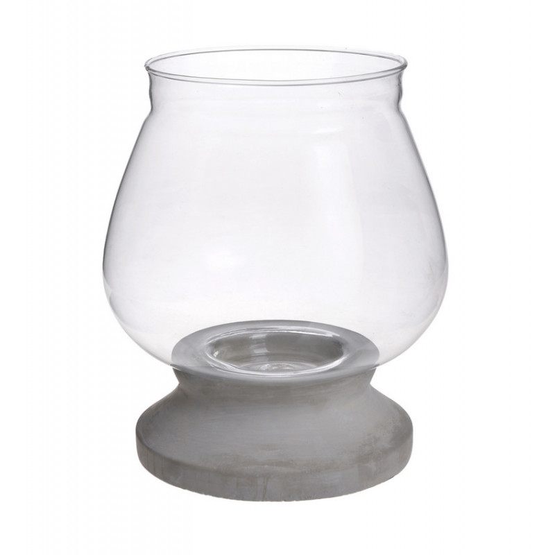 Lampion z cementu 18,5x22,5cmH