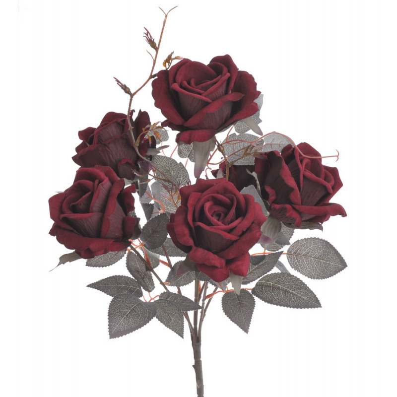 Róża welwetowa x6 bukiet..46cm